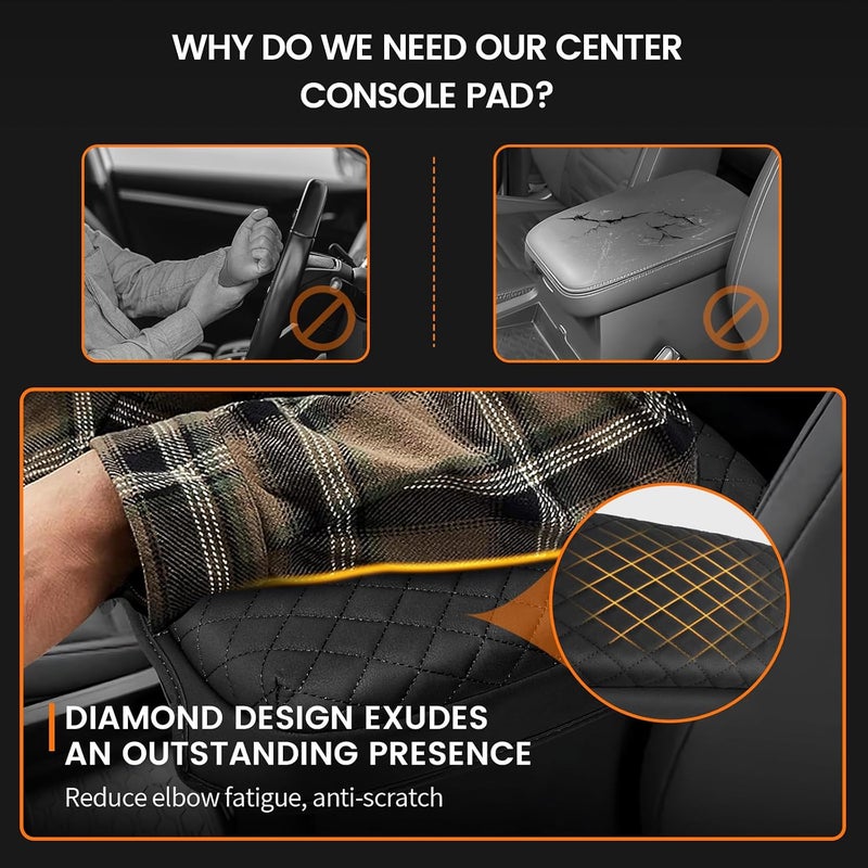 Rilsen Custom Fit for Center Console Cover Nissan Frontier 2025 2024 2023 2022 Armrest Cover Center Console Pad Interior Accessories Car Armrest Seat Box Cover Protector - Image 3